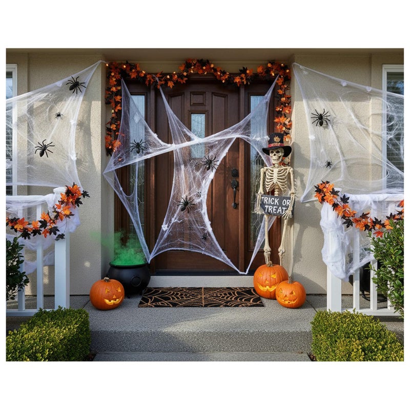 Calloway Mills 101951729 Scary Web Doormat, 17x29, Black and Natural - Image 3